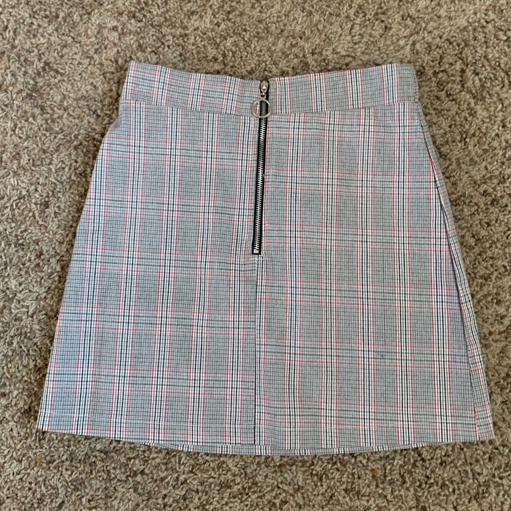 Girls M plaid print skirt